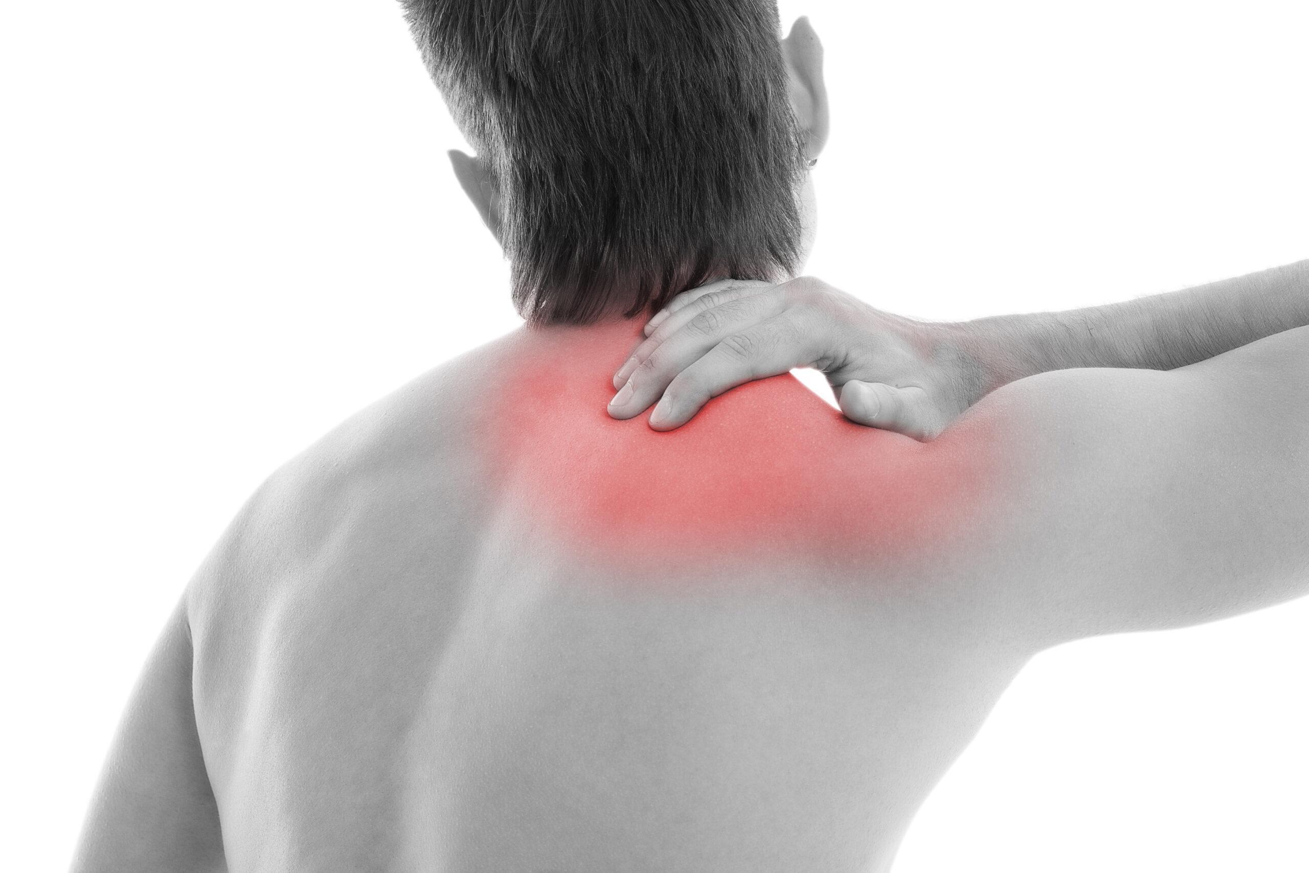 Patient suffering from shoulder joint problem